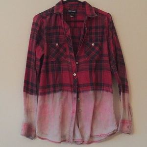 Bleached bottom red flannel